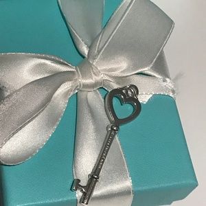 Tiffany Heart Key Pendant